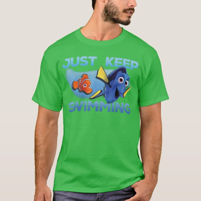 Camiseta Disney Pixar Finding Dory Just Swimming With Nemo  (Frente)