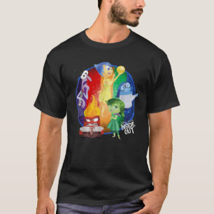 Camiseta Disney Pixar Inside Out Grupo de Emoções de Riley