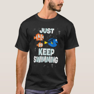 Camiseta Disney Pixar Procurando Dory Continue Nadando Palh