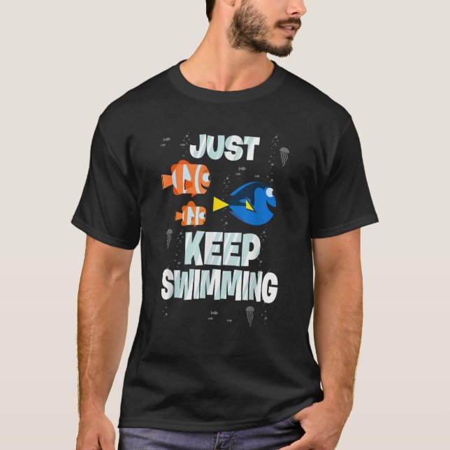 Camiseta Disney Pixar Procurando Dory Continue Nadando Palh (Frente)