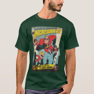 Camiseta Disney Pixar The Incredibles Family Group Comic Vi