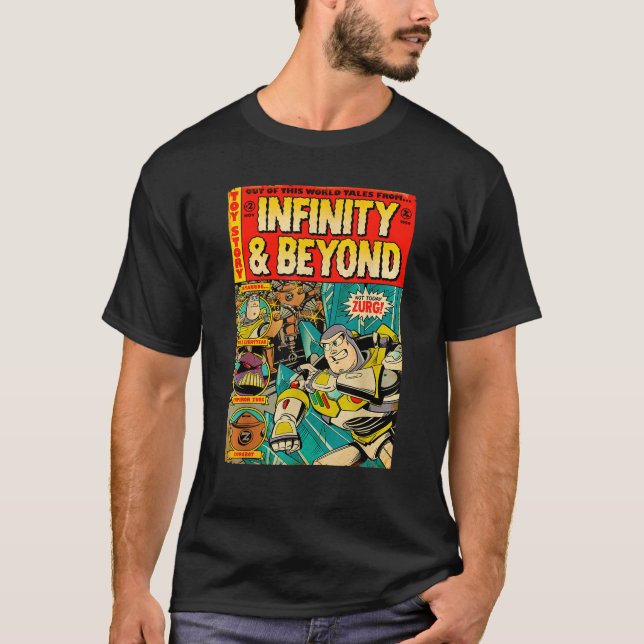 Camiseta Disney Pixar Toy Story Buzz Lightyear Retro Comic (Frente)
