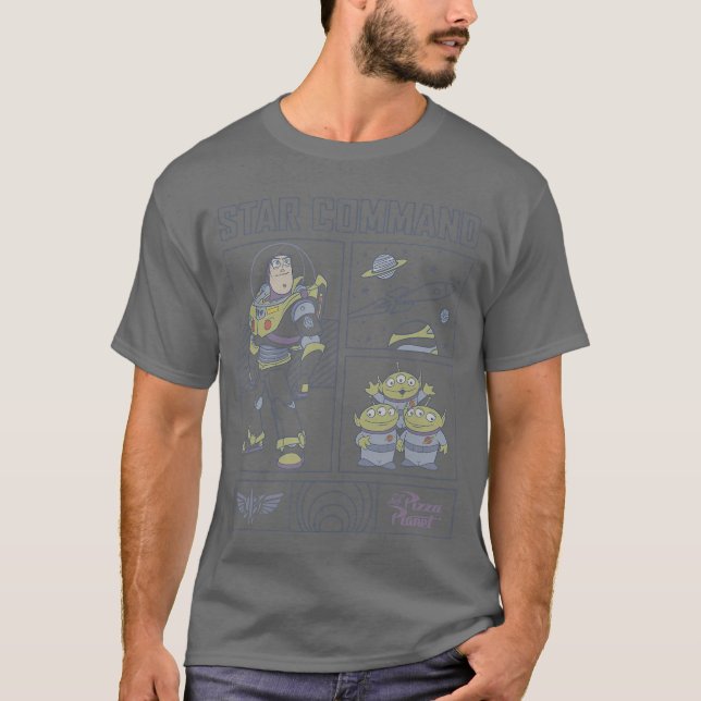 Camiseta Disney Pixar Toy Story Buzz Lightyear Star Command (Frente)