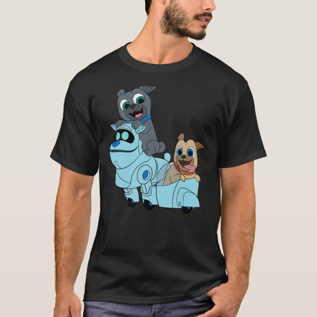 Camiseta Disney Puppy Dog Pals Bingo Rolly A.R.F. (Frente)