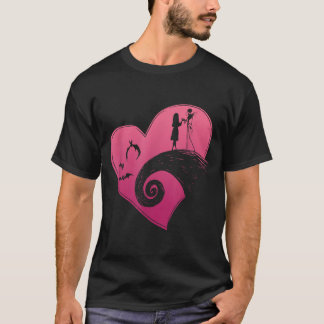 Camiseta Disney The Before Christmas Jack And Sally Heart