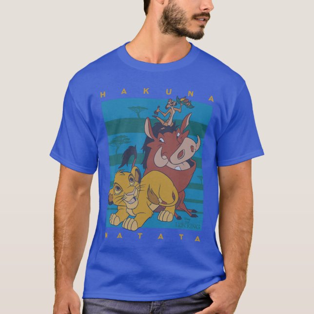 Camiseta Disney The Lion King Hakuna Matata Squad Retro (Frente)