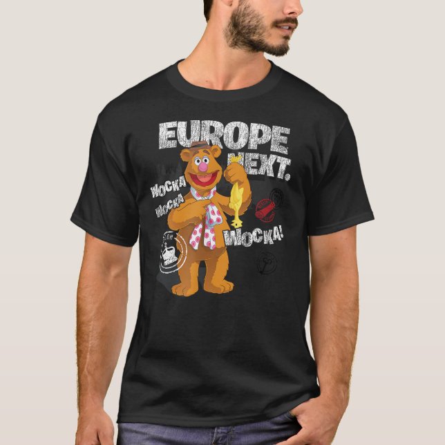 Camiseta Disney The Muppets Fozzie Bear Europe Next Distres (Frente)