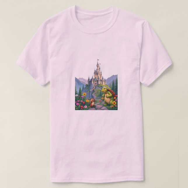 CAMISETA DISNEYLAND EM T-SHIRT BRANCO (Frente do Design)