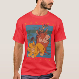 Camiseta DisneyO Rei Leão Hakuna Matata Esquadrão Retro vin