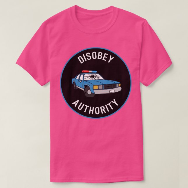 Camiseta Disobey Authority (Frente do Design)