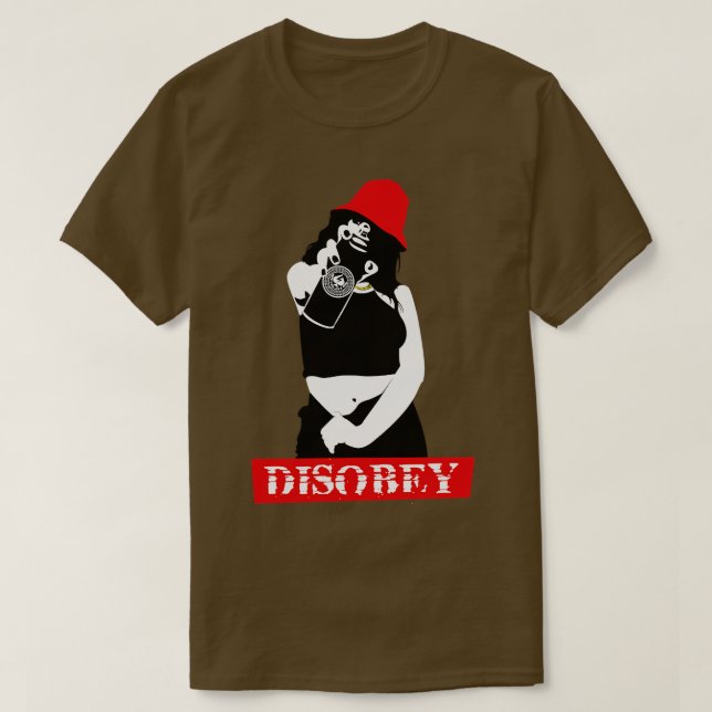 Camiseta DISOBEY in RED (Frente do Design)