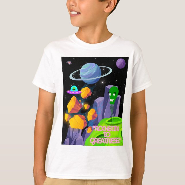CAMISETA DISPARANDO PARA A GRANDEZA (Frente)