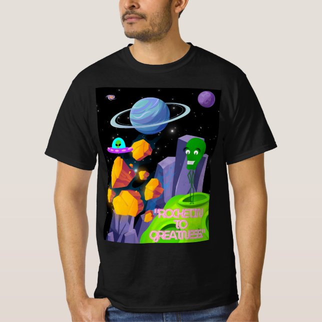 CAMISETA DISPARANDO PARA A GRANDEZA (Frente)