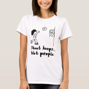 Camiseta Disparar Hoops Não Pessoas