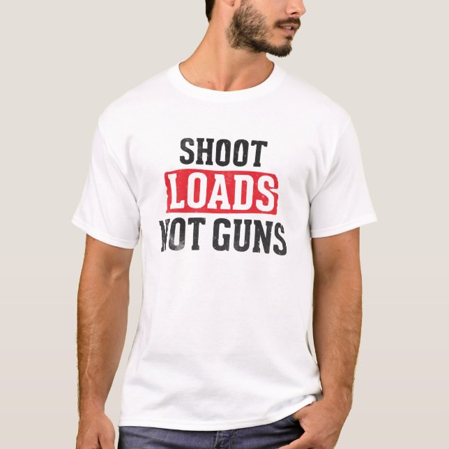 Camiseta Disparar não carrega armas (Frente)