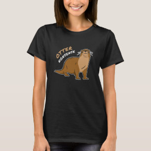 Camiseta Disparate de Lontra Humor Engraçado Piada de Pai P