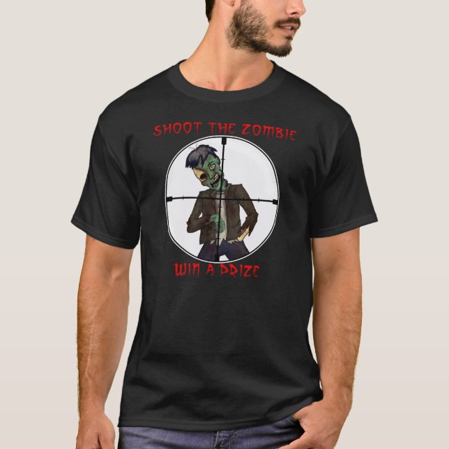 Camiseta Dispare no zombi (Frente)