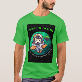 CAMISETA DISPARE PARA AS ESTRELAS, ASTRONAUTA
