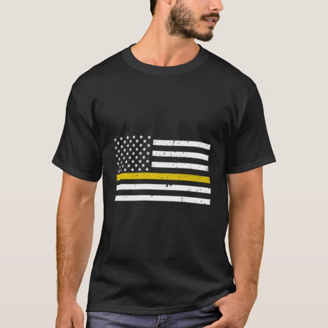 Camiseta Dispata da Polícia de Hoodie 911, despachante de l (Frente)