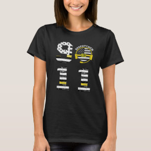 Camiseta Dispatcher 911 Operador Thin Yellow Line Love Disp