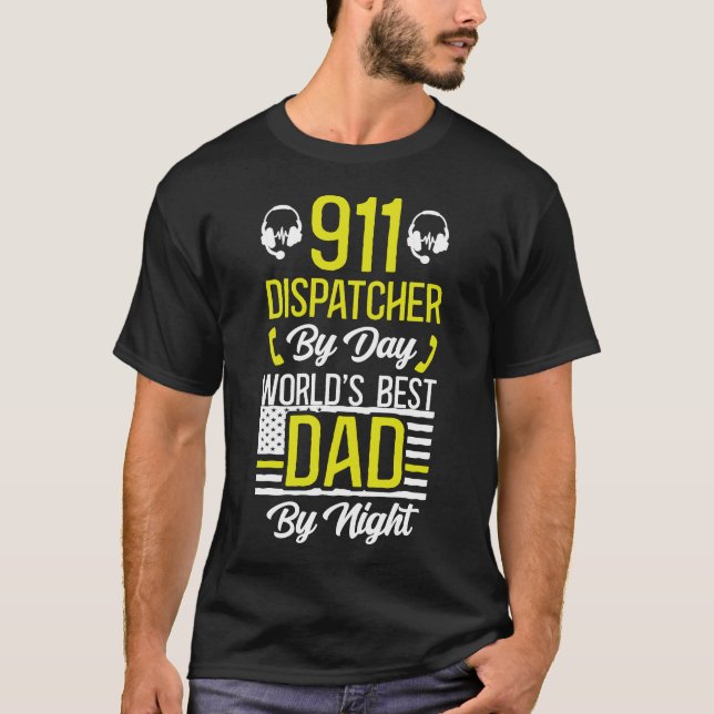 Camiseta Dispatcher 963 Linha Dourada fina 911 Com Dispatch (Frente)