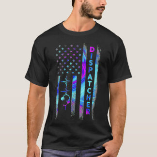 Camiseta Dispatcher American Flag Happy July 4th Day