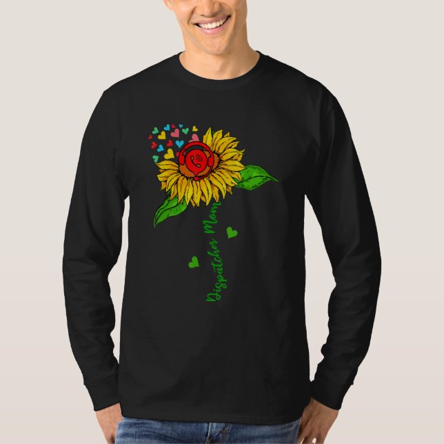 Camiseta Dispatcher Mom Cute Sunflower Dispatcher Tools Mot (Frente)