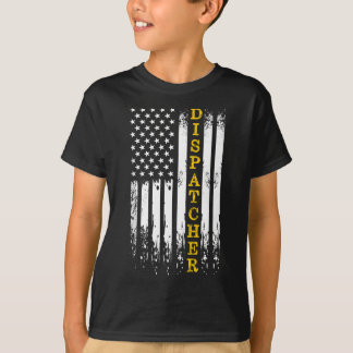 Camiseta Dispatcher - Operador 911 Thin Dourado Yellow Line
