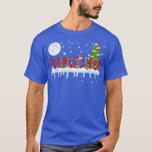 Camiseta Dispatcher Xmas Tree Light Leopard Santa Hat Reind