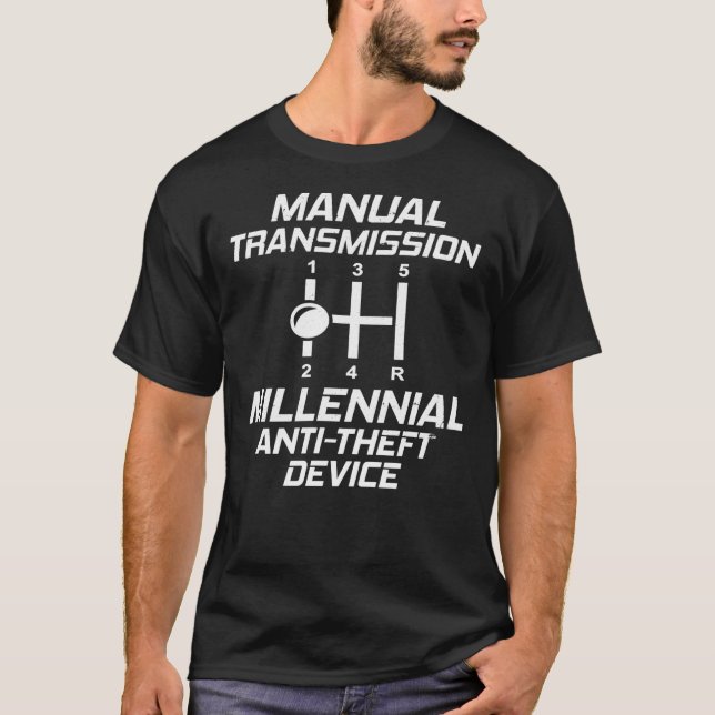 Camiseta Dispositivo antirroubo de geração de transmissão m (Frente)