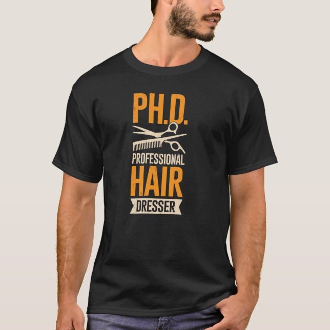 Camiseta Dispositivo de cabelo profissional para uma lista  (Frente)