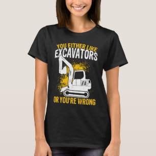 Camiseta Dispositivo De Construção Do Operador De Escavador