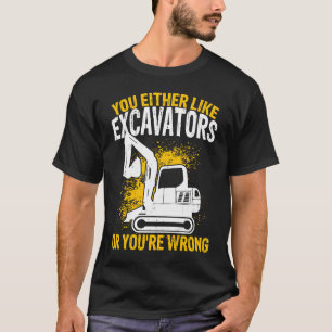 Camiseta Dispositivo De Construção Do Operador De Escavador