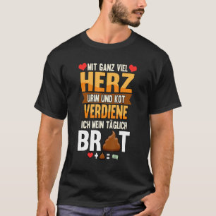 Camiseta Dispositivo De Cuidados Idosos Com Muito Coração,