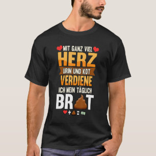 Camiseta Dispositivo De Cuidados Idosos Com Muito Coração,