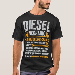 Camiseta Dispositivo mecânico diesel Semi Truck Driver Defi
