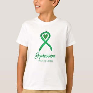 Camiseta Dispressão Sensibilização Fita Coração Personaliza