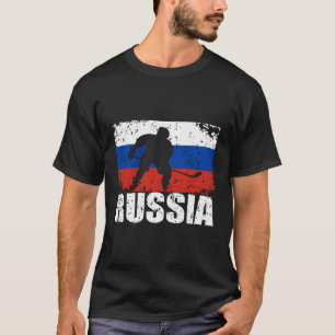 Camiseta Disputa russa de Hoodie Russo de Hóquei