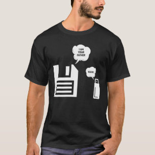 Camiseta Disquete USB Eu sou o Nerd do Geek pai