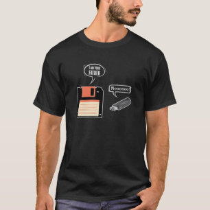 Camiseta Disquete USB I Am Your Padre Computer Geek Te