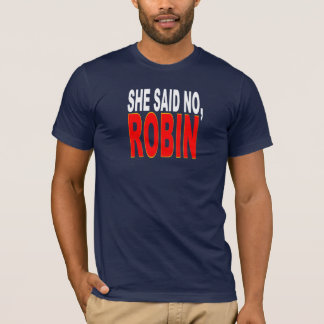 Camiseta Disse não, pisco de peito vermelho (ideal para