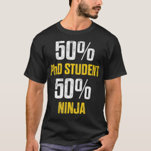Camiseta Dissertação de Estudantes PhD Meio Formando de Dou