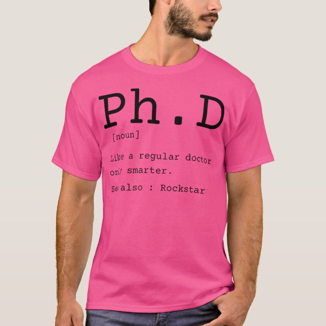 Camiseta Dissertação de Ph.D Engraçado (Frente)