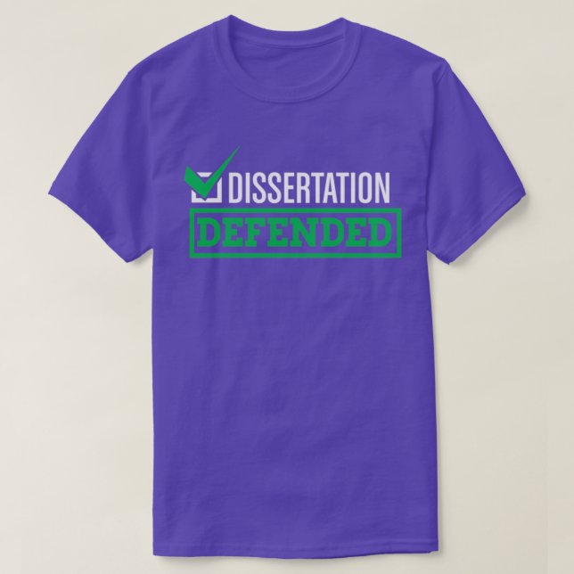 Camiseta Dissertação Tese 1 de PhD na Faculdade de Formando (Frente do Design)