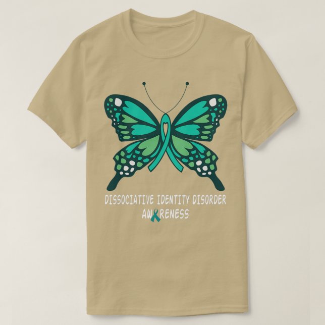 Camiseta Dissociative Identity Disorder DID awareness butte (Frente do Design)