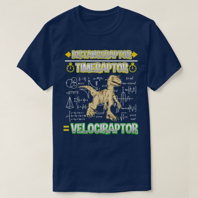 Camiseta Distanceraptor Timeraptor Velociraptor (Frente do Design)