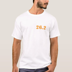 Camiseta Distância Maratona 26.2 Correndo a Tipografia Lara
