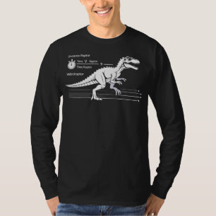 Camiseta Distância raptor dividida pelo tempo raptor iguala