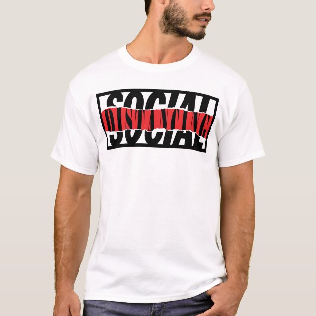 Camiseta  Distância social (Frente)