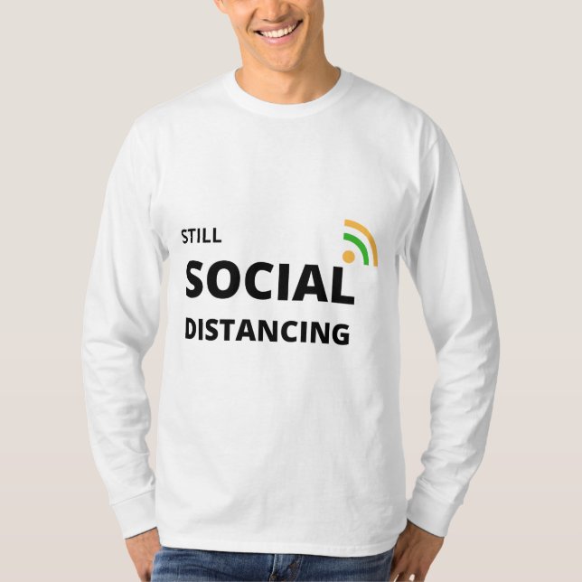 Camiseta Distância Social Continuada (Frente)